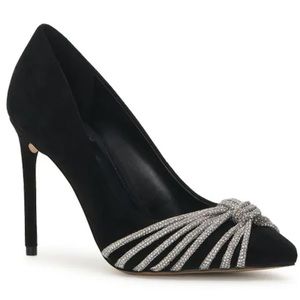 Vince Camuto Women's Faine Dress Pump Black Suede size 8.5